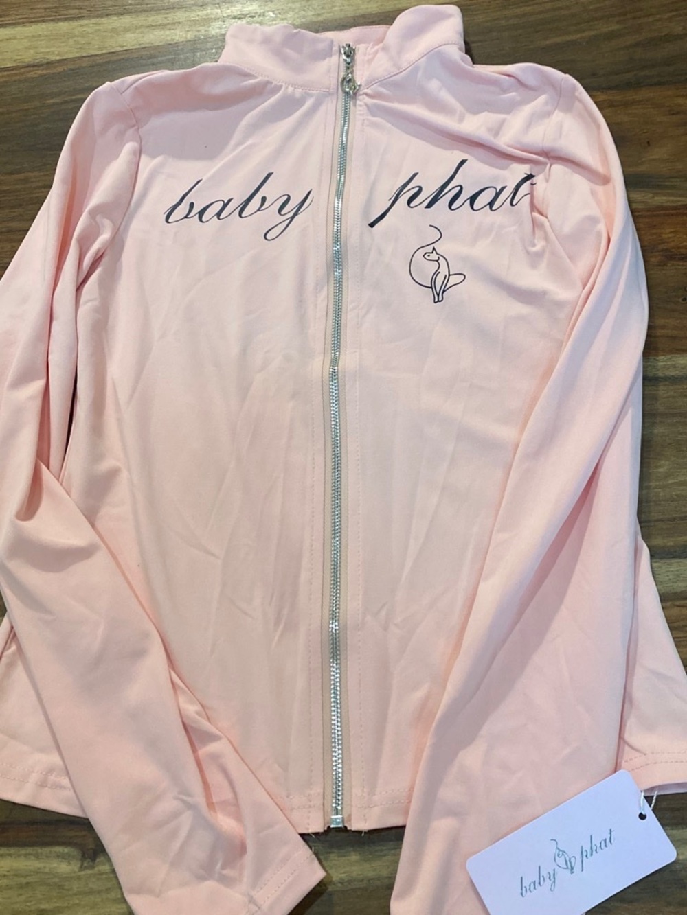 Baby Phat pink zipper jacket. NWT. Size L